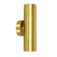 Lustro GU10 Brass Up/Down Exterior Wall Light